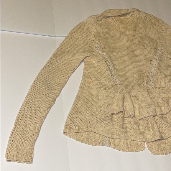 Anthropologie Angel of the North Cream Cardigan - Women’s Size Small - Picture 5 of 8